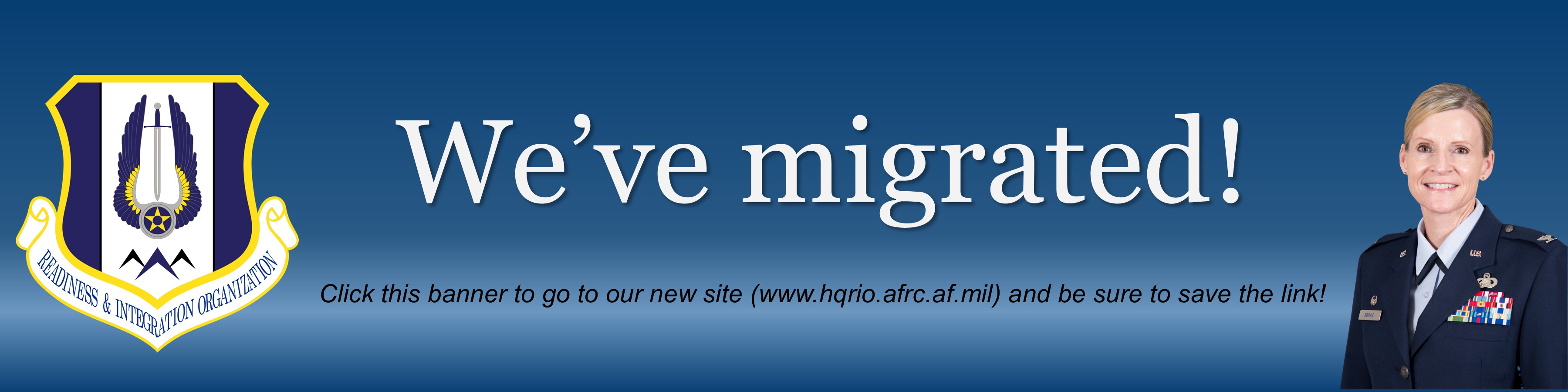 HQ RIO website migration banner link